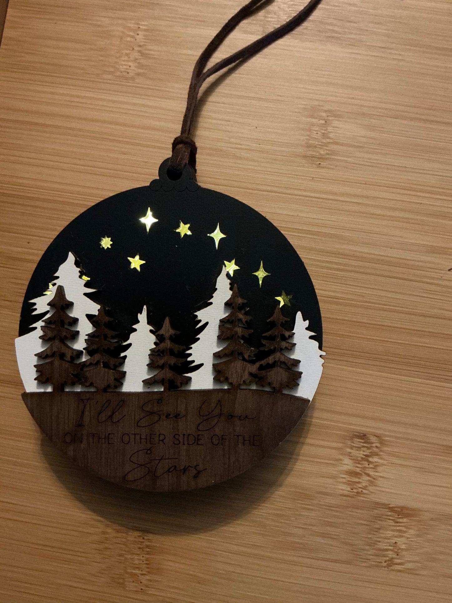 Memorial light up ornament