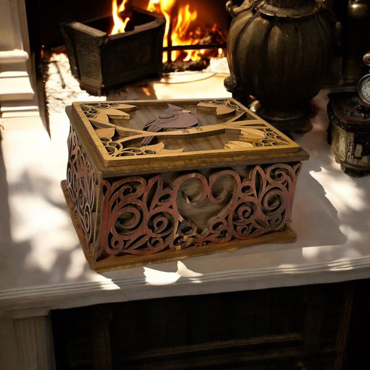 Cardinal memorial box