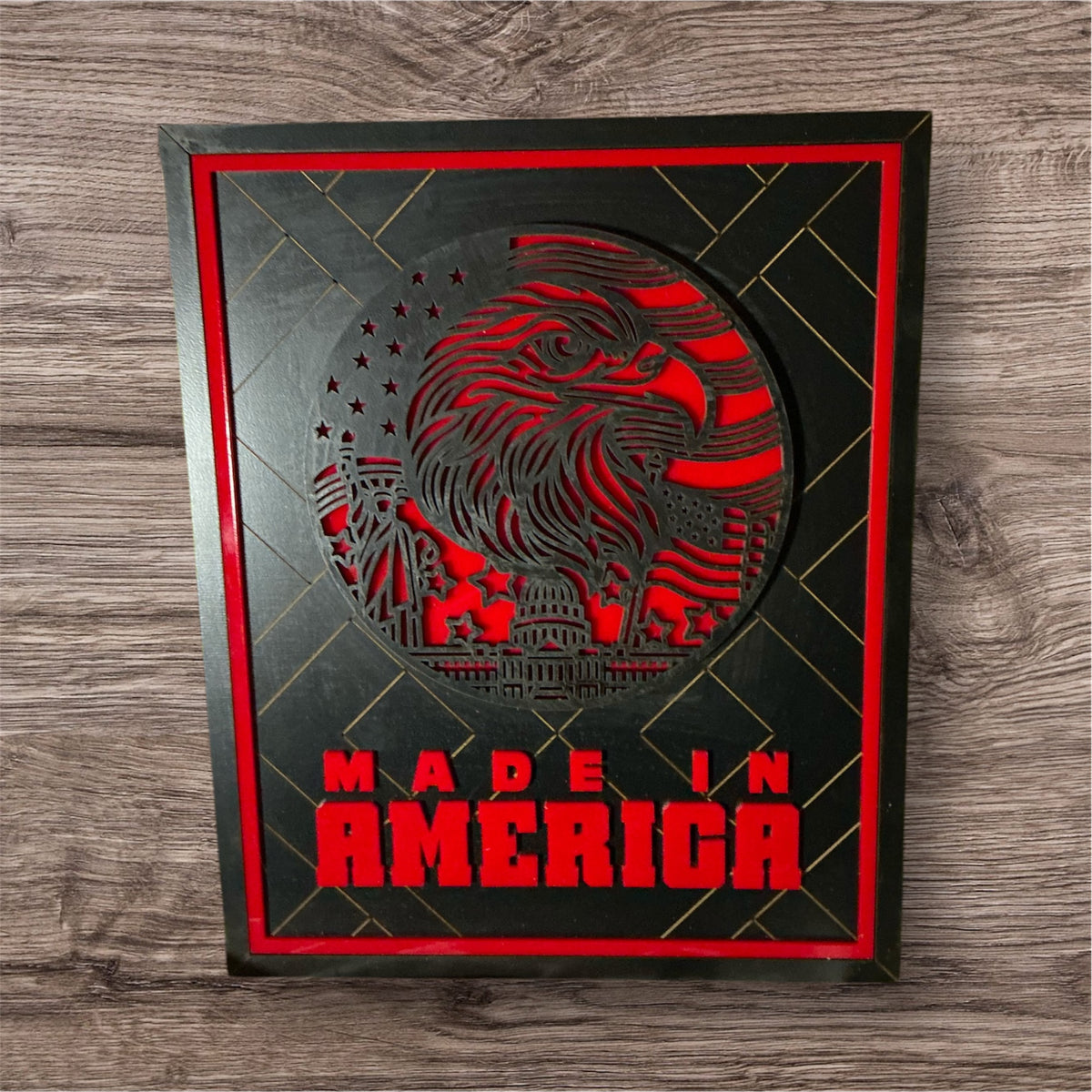 Made in America display sign