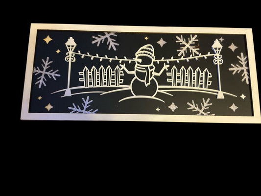 Snowman line art